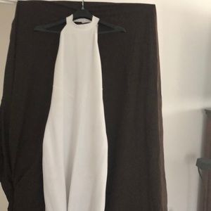 White Halter Dress